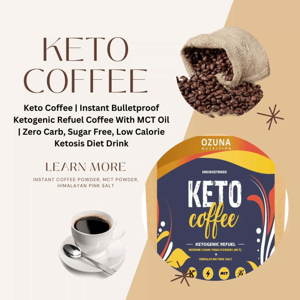 Keto Coffee | Instant Bulletproof Ketogenic Refuel Coffee With MCT Oil 